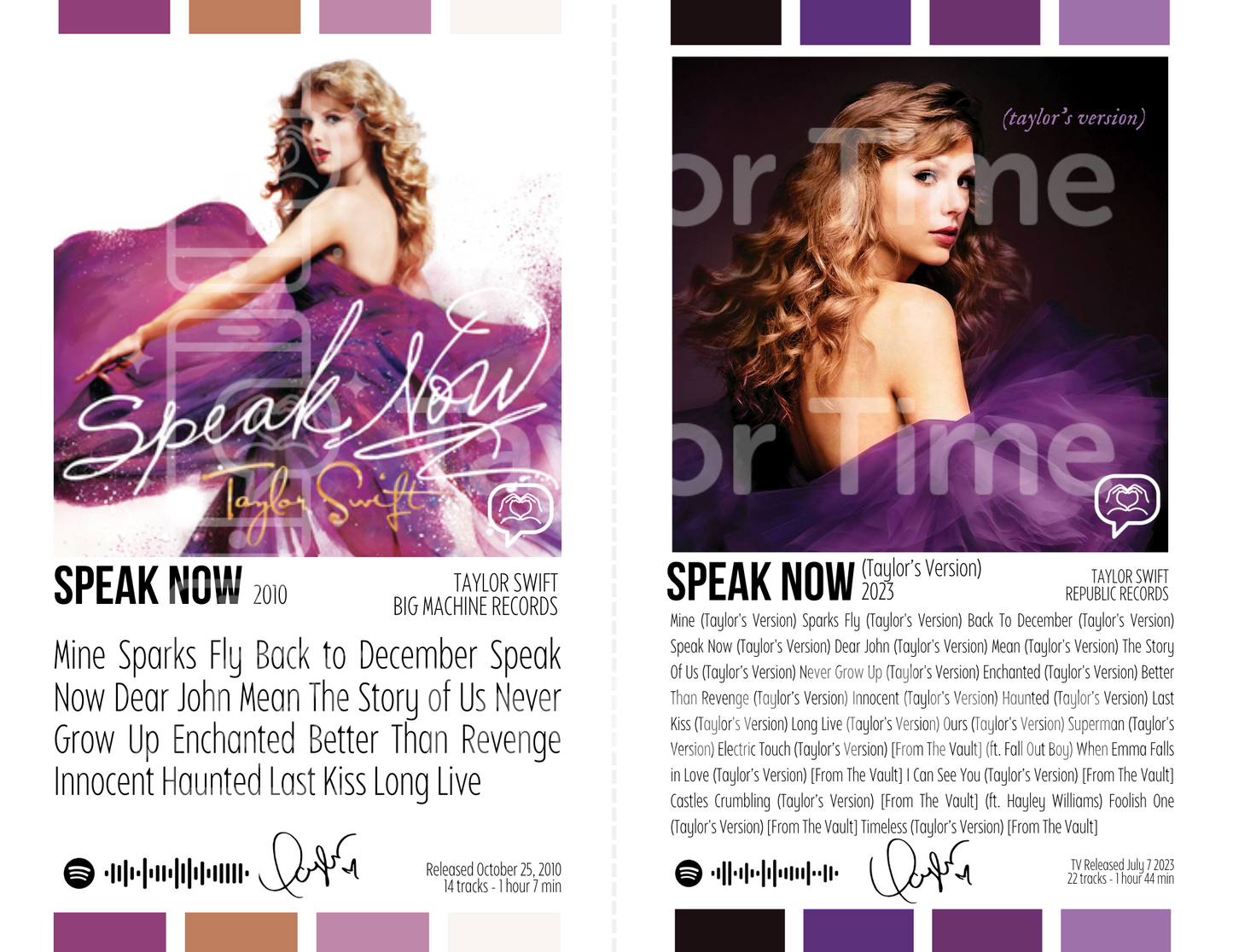 Printable Taylor Swift Posters – Speak Now & Speak Now TV (Set of 2)