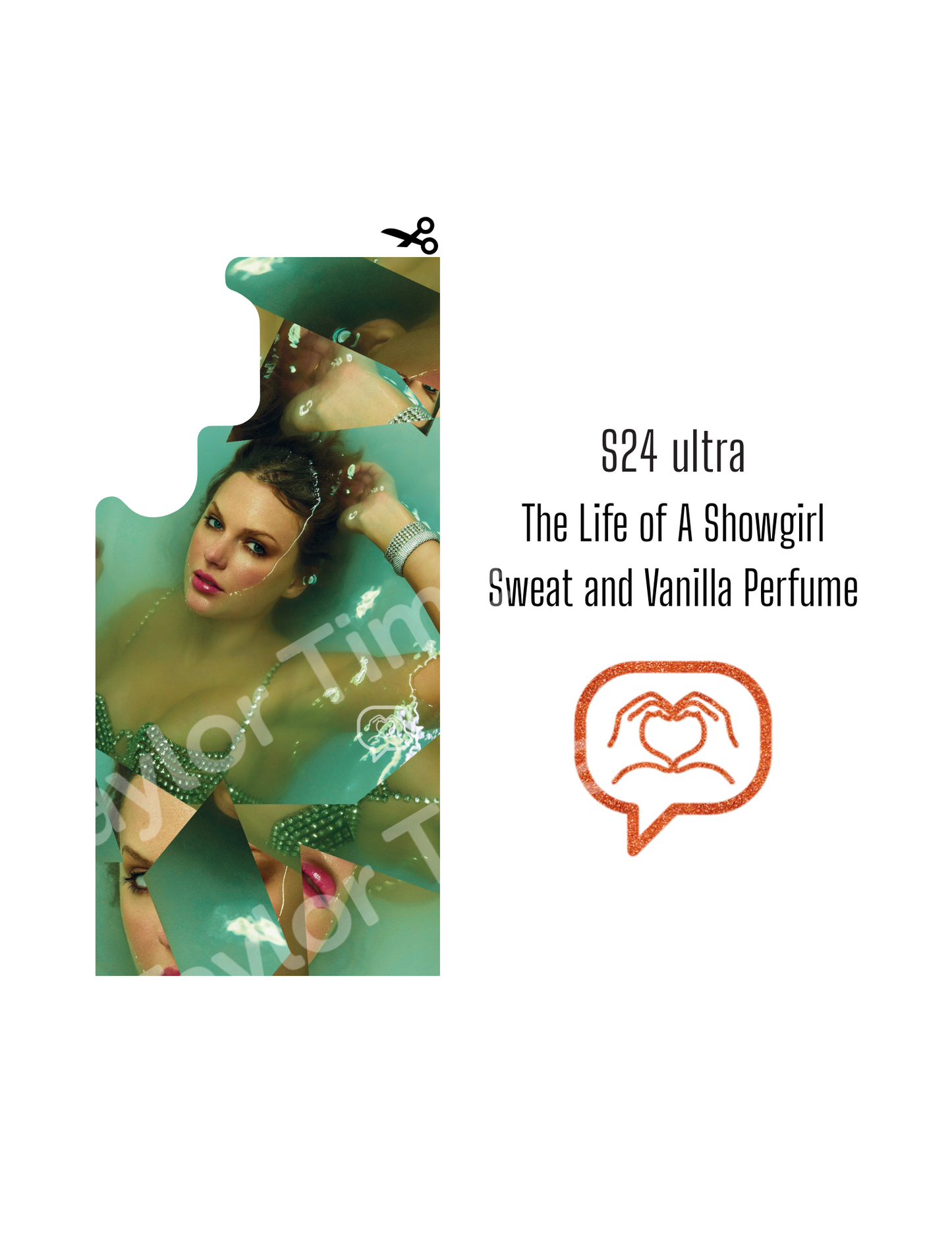 Printable Phone Case Insert - Sweat & Vanilla Perfume Cover
