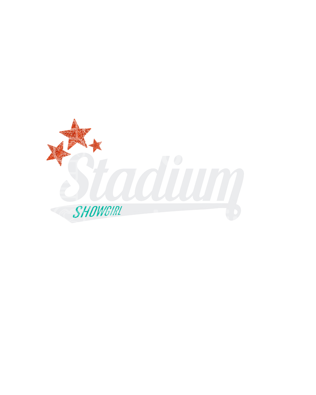 Stadium Showgirl Decal With Stars – Digital Download