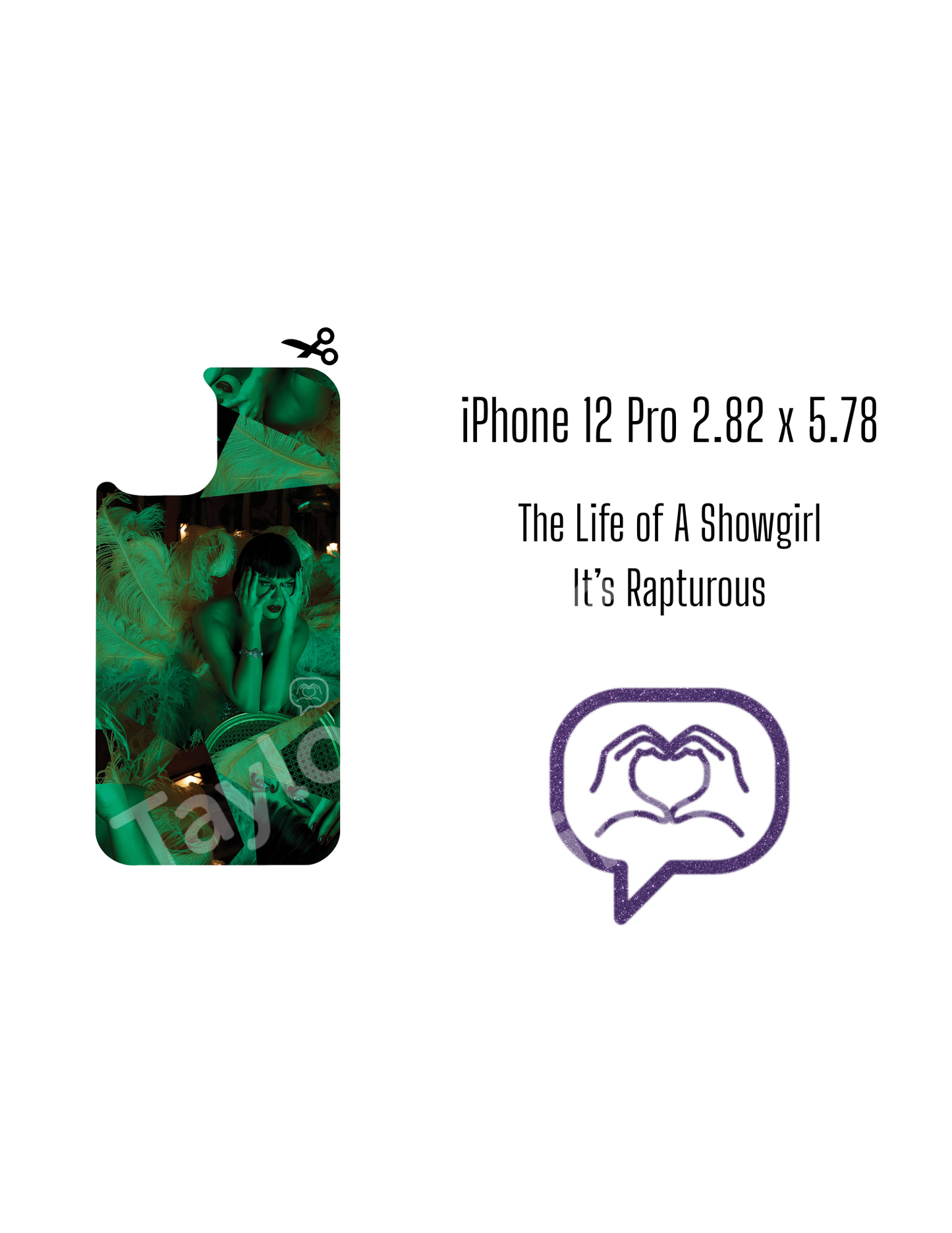 Printable Phone Case Insert - It's Rapturous Cover