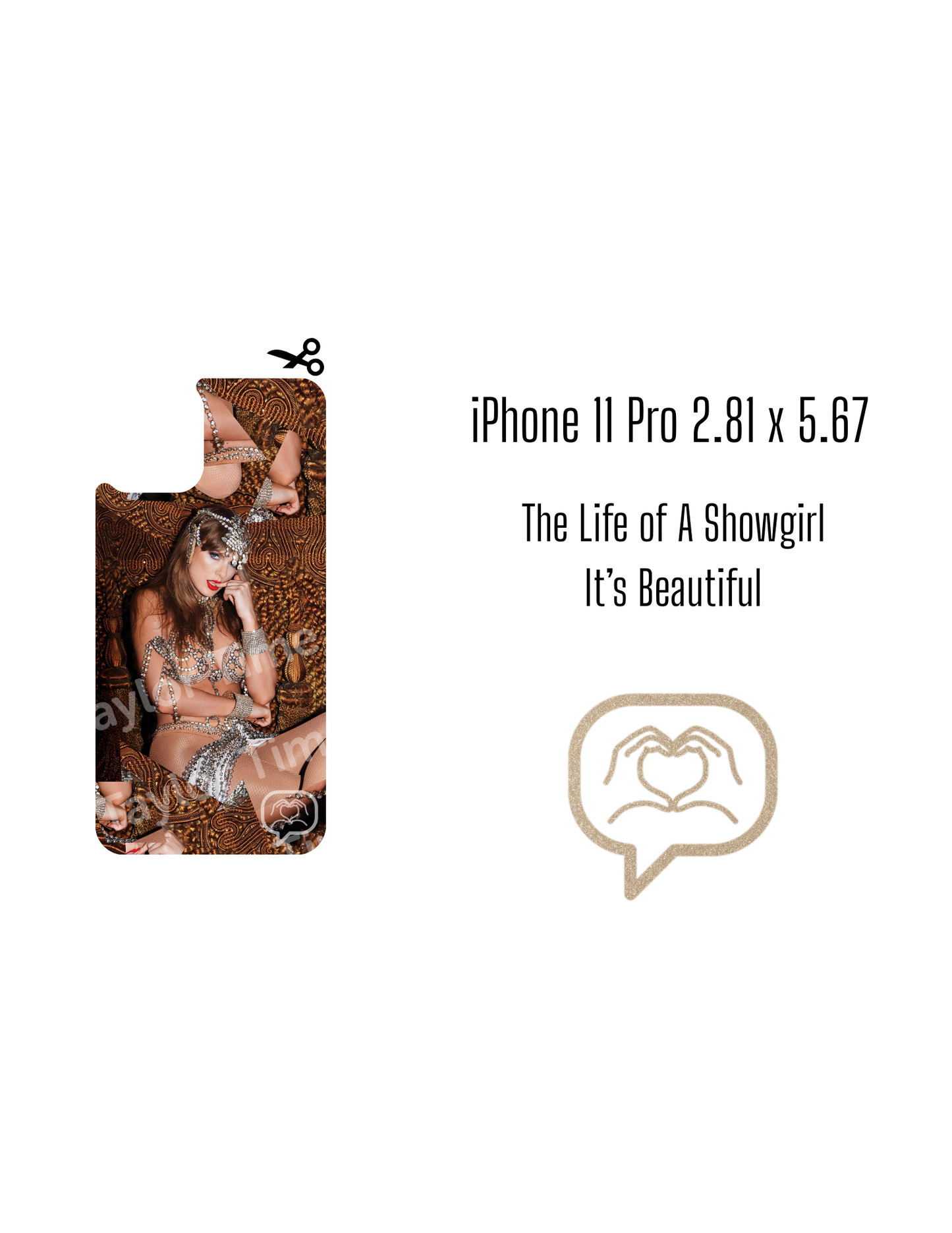 Printable Phone Case Insert - It's Beautiful Cover