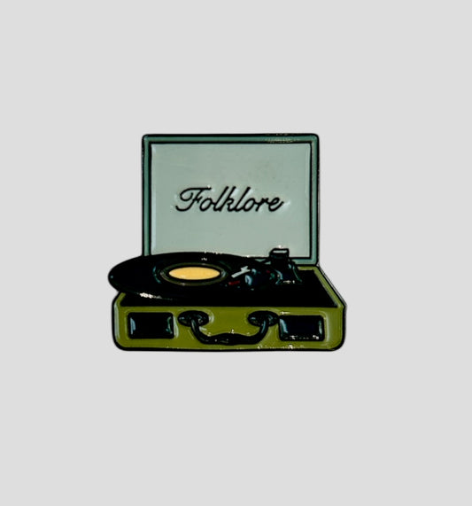 Folklore Record Player Pin