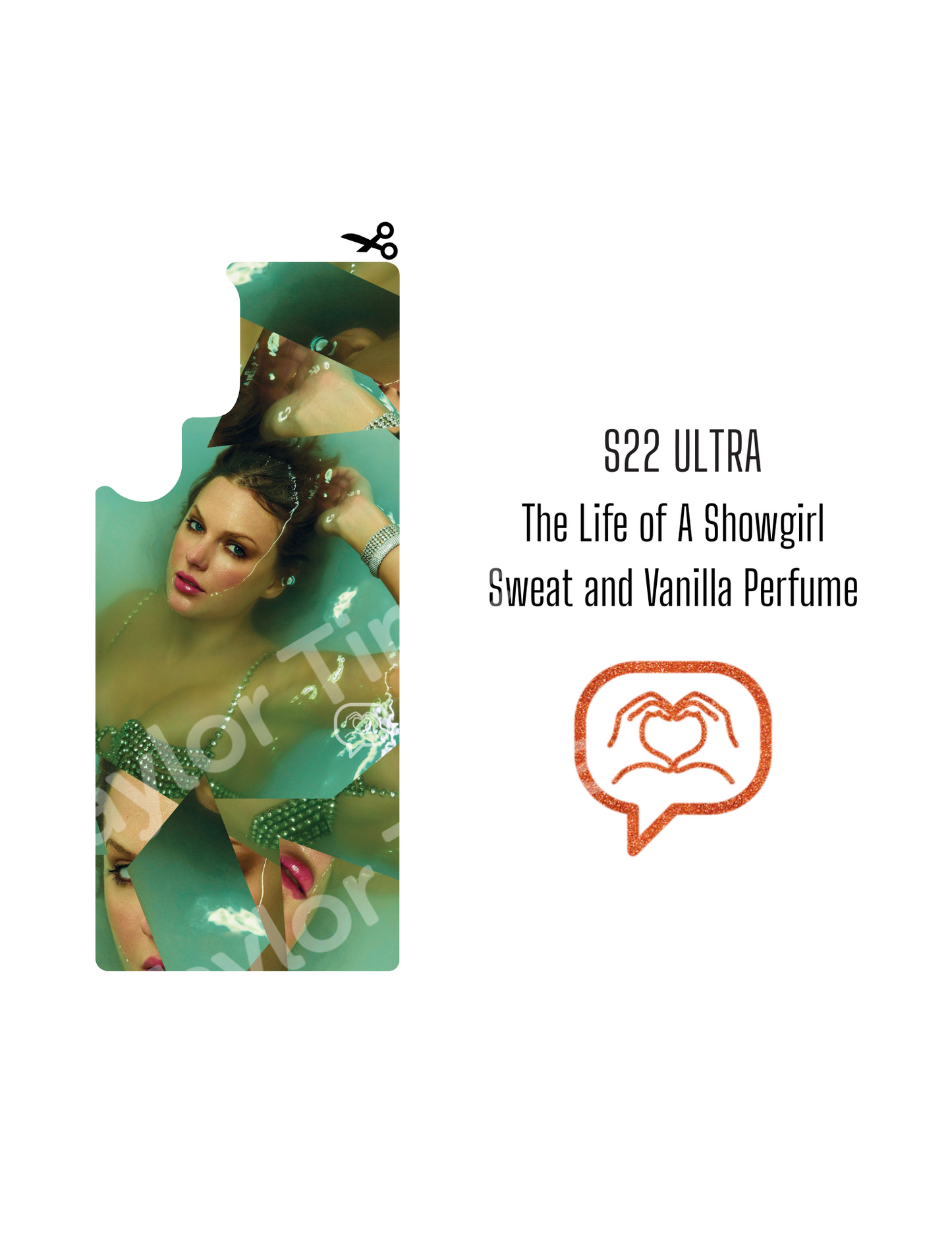 Printable Phone Case Insert - Sweat & Vanilla Perfume Cover