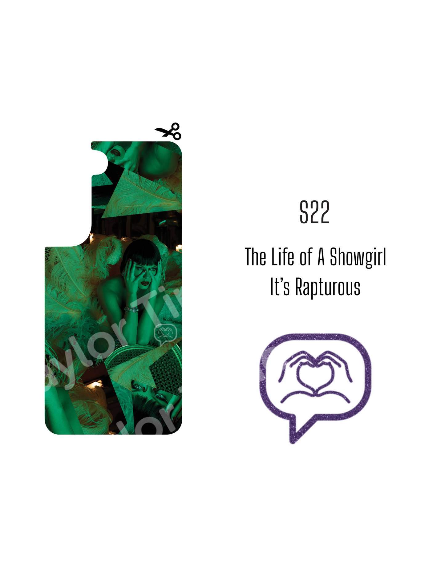 Printable Phone Case Insert - It's Rapturous Cover
