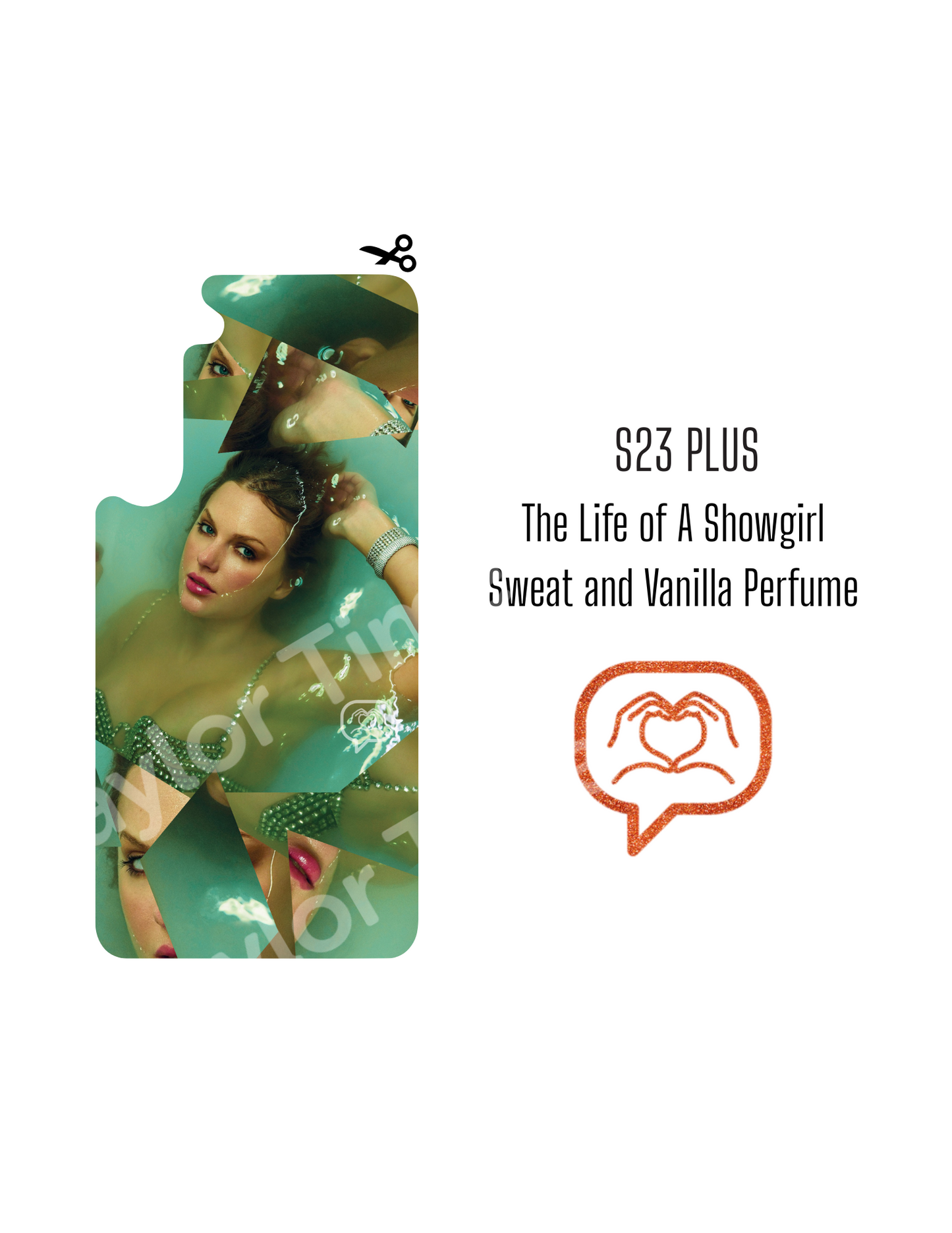Printable Phone Case Insert - Sweat & Vanilla Perfume Cover