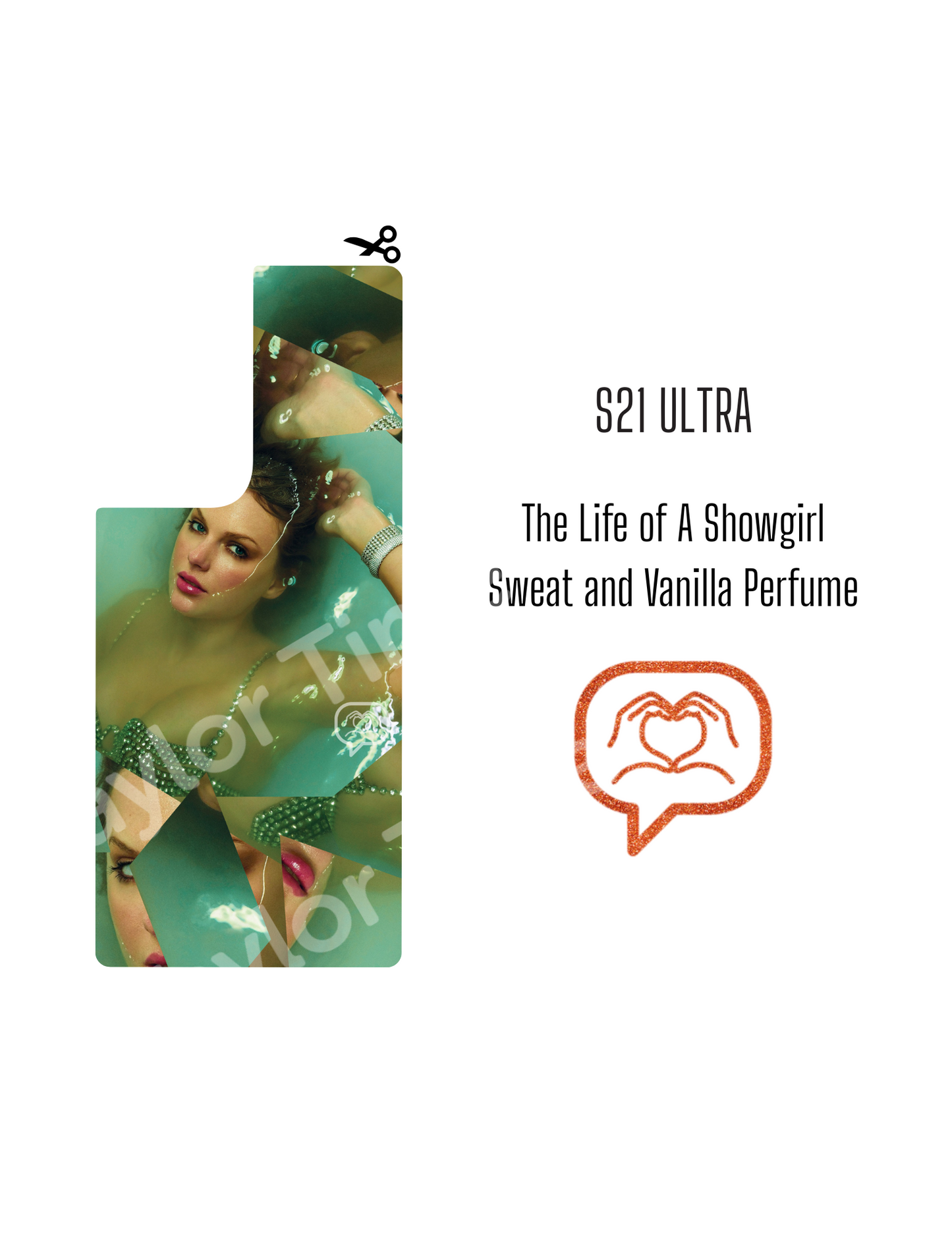 Printable Phone Case Insert - Sweat & Vanilla Perfume Cover