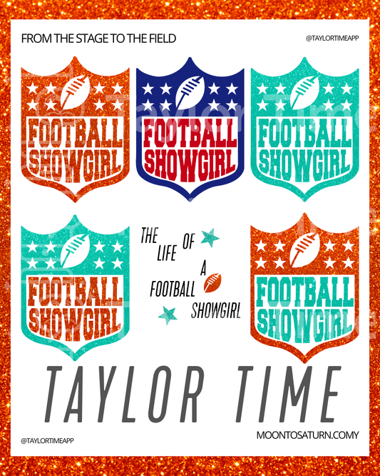 Football Showgirl Decal – Digital Download