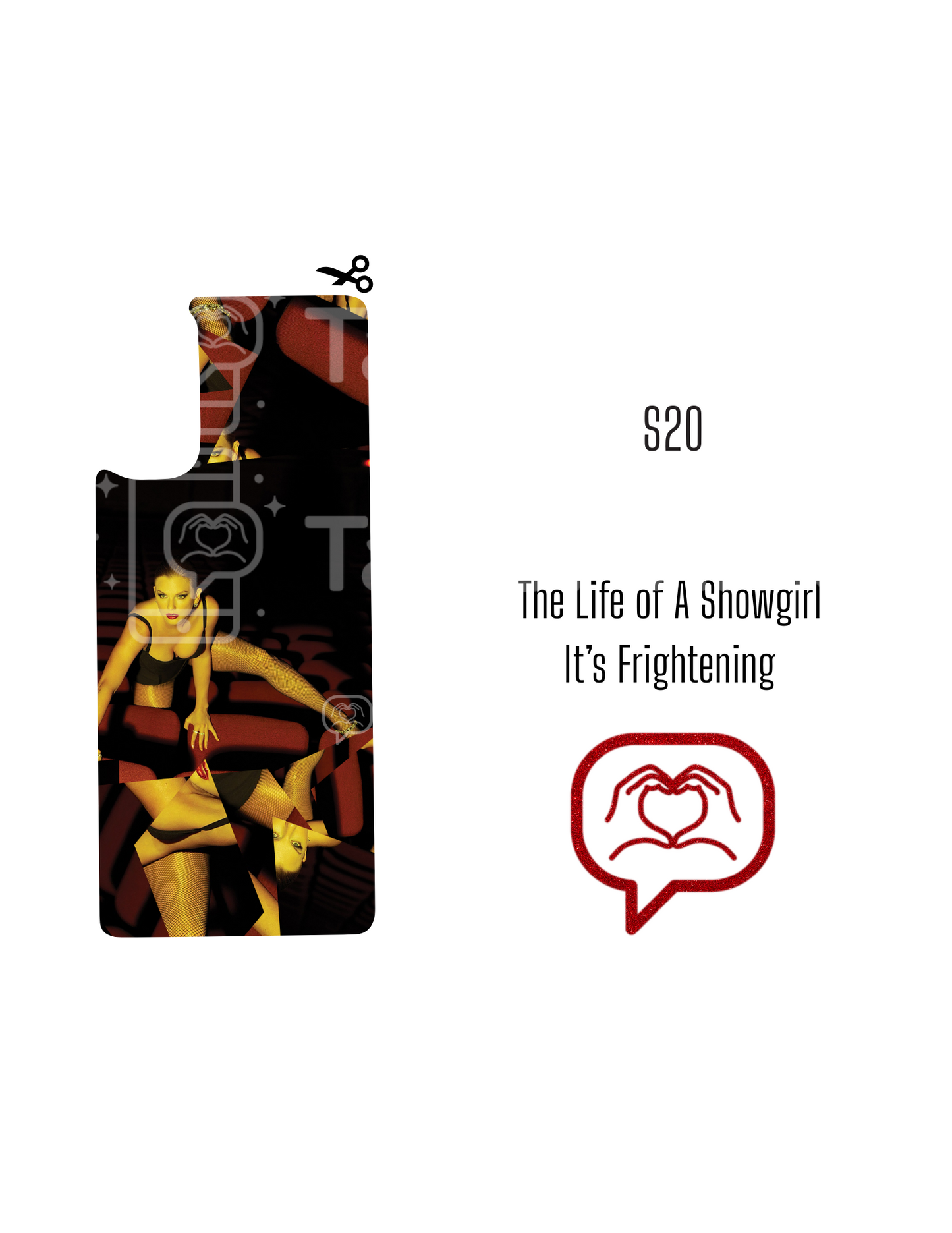 Printable Phone Case Insert - The Life of a Showgirl - It's Frightening Cover
