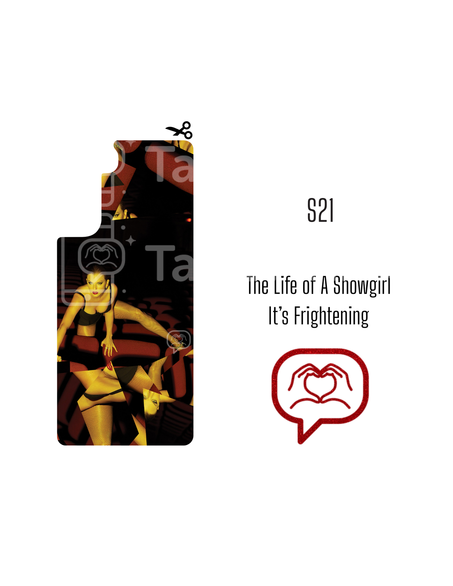 Printable Phone Case Insert - The Life of a Showgirl - It's Frightening Cover