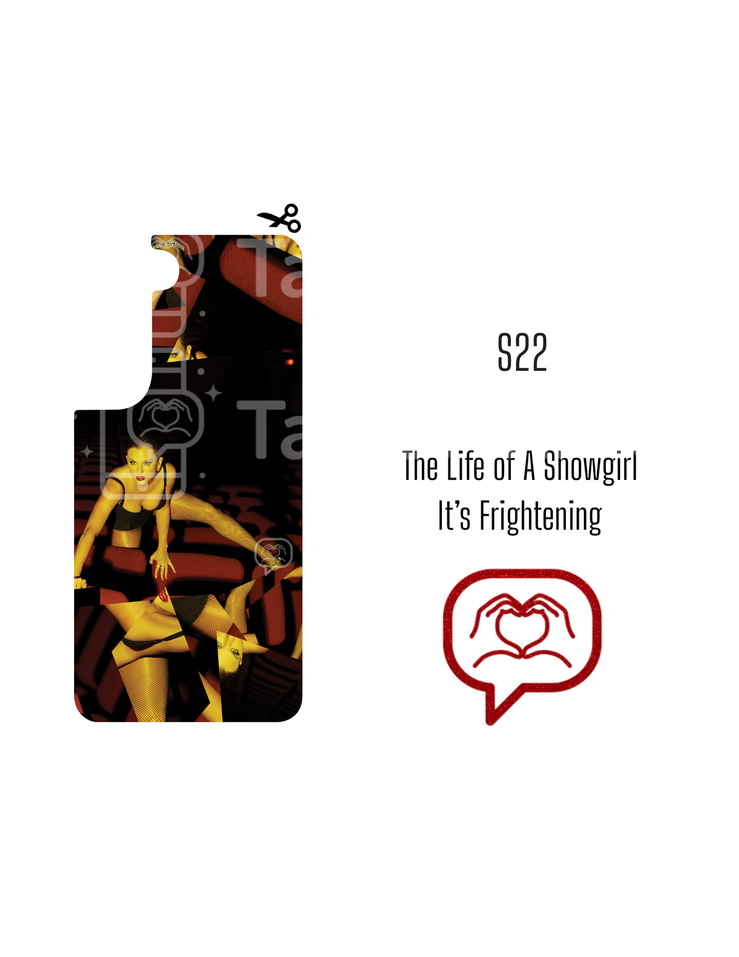 Printable Phone Case Insert - The Life of a Showgirl - It's Frightening Cover