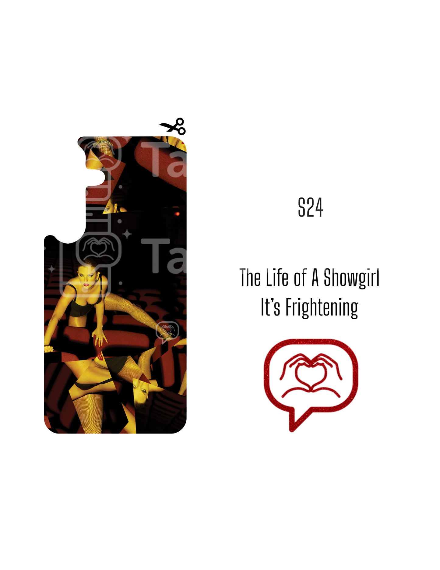 Printable Phone Case Insert - The Life of a Showgirl - It's Frightening Cover