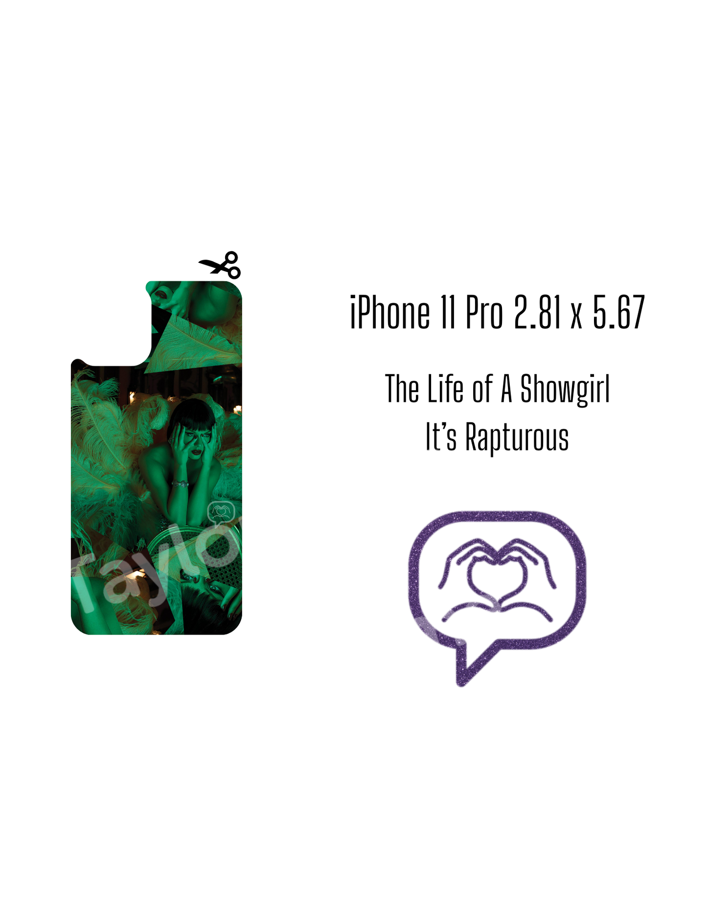 Printable Phone Case Insert - It's Rapturous Cover