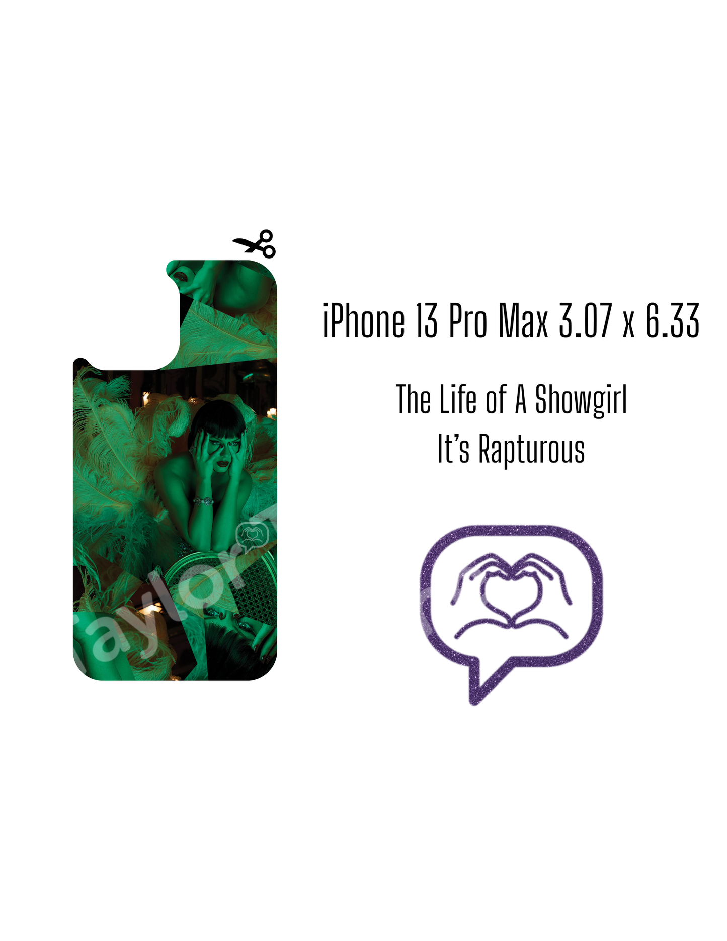 Printable Phone Case Insert - It's Rapturous Cover