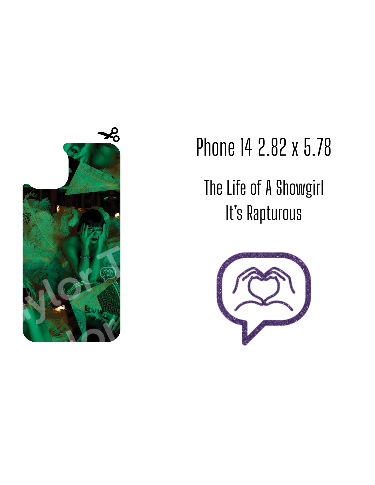 Printable Phone Case Insert - It's Rapturous Cover