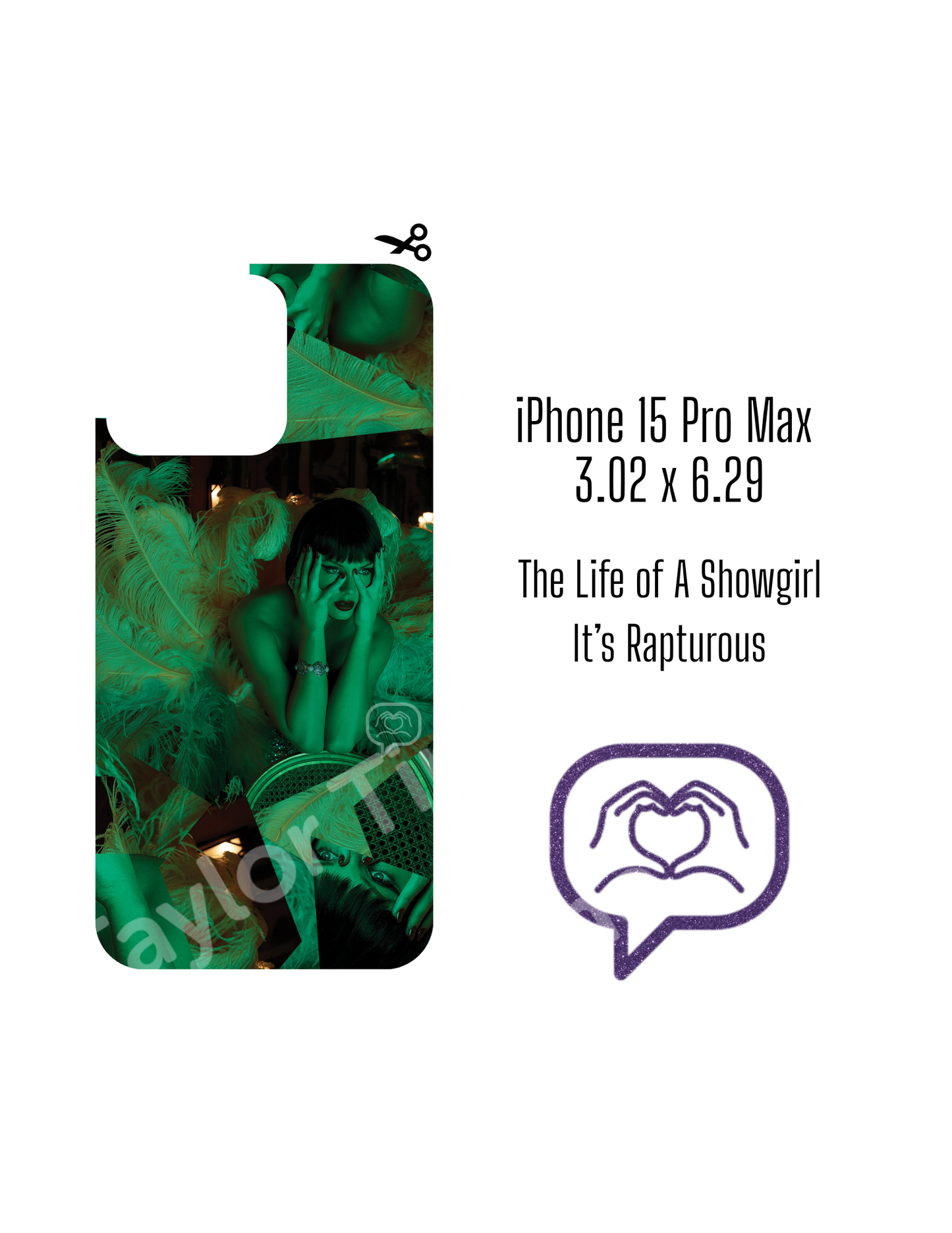 Printable Phone Case Insert - It's Rapturous Cover