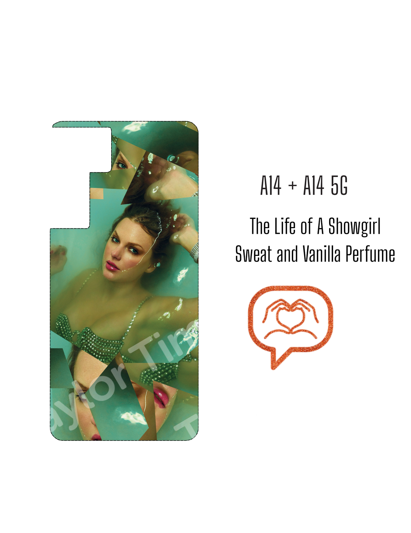 Printable Phone Case Insert - Sweat & Vanilla Perfume Cover