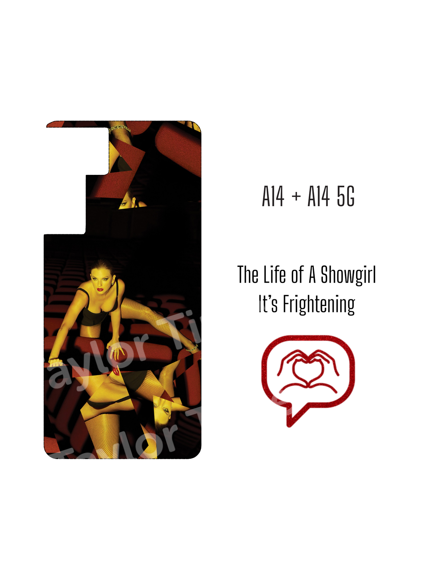 Printable Phone Case Insert - The Life of a Showgirl - It's Frightening Cover