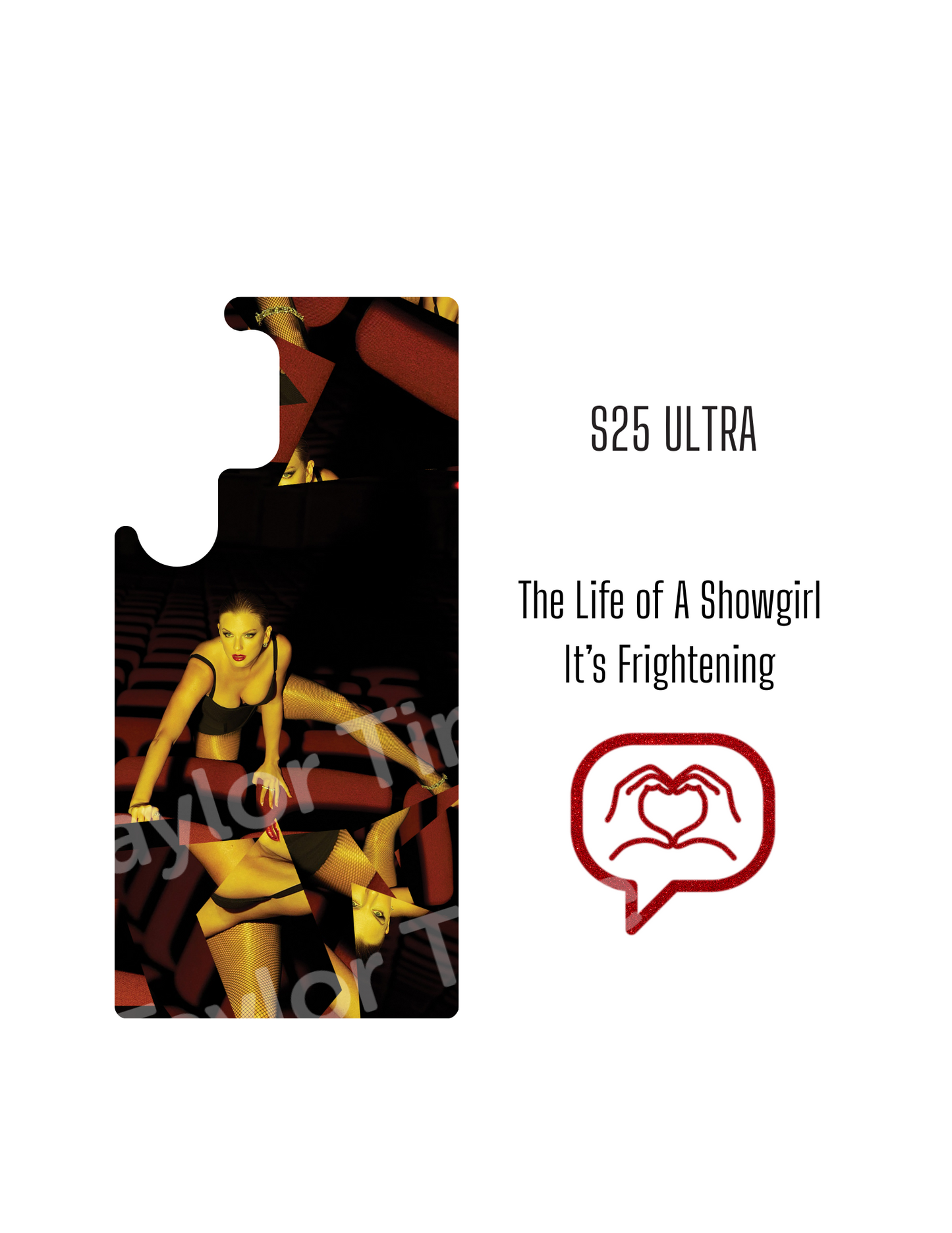 Printable Phone Case Insert - The Life of a Showgirl - It's Frightening Cover